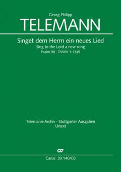Sing to the Lord a new song TVWV 1:1345 Standard