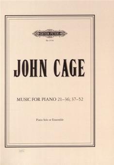 Music for Piano 21-36; 37-52 
