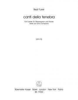 canti della tenebra Standard