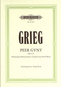 Peer Gynt, complete - study score 