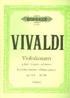 Violin Concerto in G minor Op. 7/1, 3 RV 326 