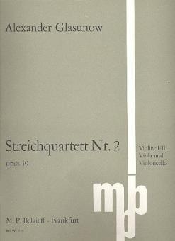 String Quartet No 2 F Major Op. 10 