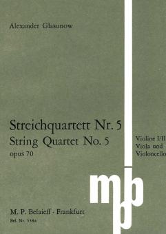 String Quartet No 5 D minor op. 70 