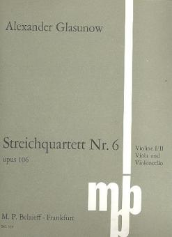String Quartet No 6 Bb Major Op. 106 