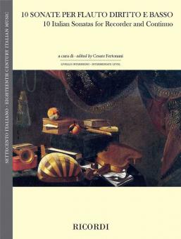 10 Sonate per flauto diritto e basso 