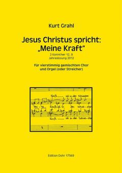 Jesus Christus spricht: 'Meine Kraft' 