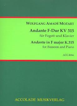 Andante F-Dur KV 315 für Fagott und Klavier 