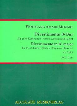 Divertimento Nr. 3 B-Dur KV Anh.229 
