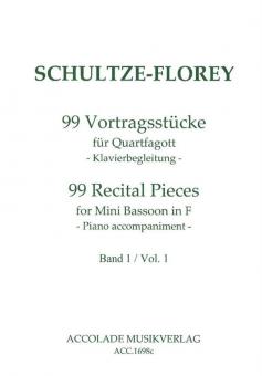 99 Vortragsstücke für Quartfagott Band 1 - Klavierbegleitung 