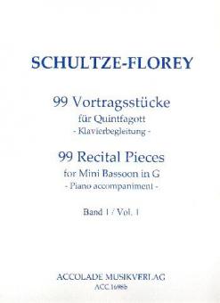 99 Vortragsstücke für Quintfagott 1 - Klavierbegleitung 