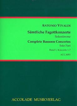 Sämtliche Fagottkonzerte Band 1 (Nr. 1-7) 