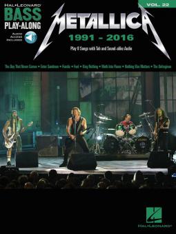 Bass Play-Along Vol. 22: Metallica: 1991-2016 