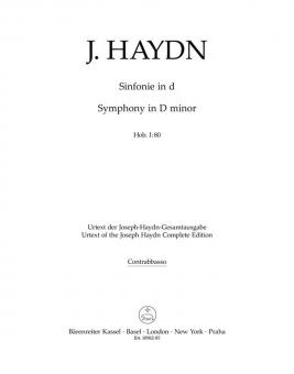 Symphony D minor Hob. I:80 