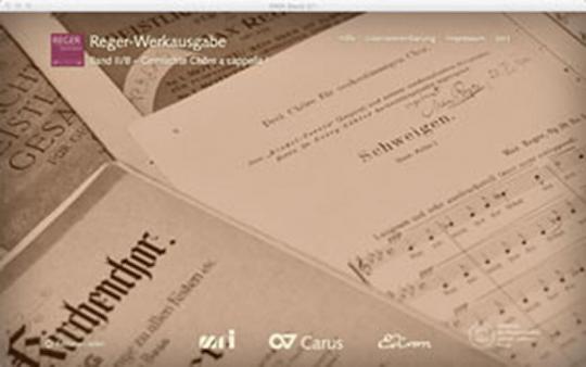 Reger-Werkausgabe 2/8: Werke für gemischten Chor a cappella 1 