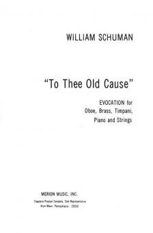 To Thee Old Cause 