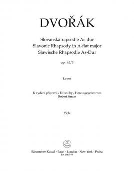 Slavonic Rhapsody A flat major op. 45/3 