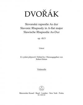 Slavonic Rhapsody A flat major op. 45/3 