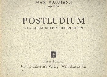 Postludium 'Nun lobet Gott im hohen Thron' 
