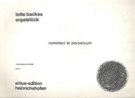 Reminisci in perpetuum 