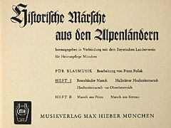 Historische Märsche aus den Alpenländern Heft 1 