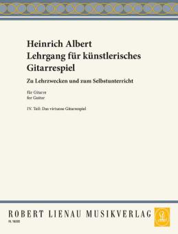 Lehrgang für künstlerisches Gitarrespiel Teil 4 Standard