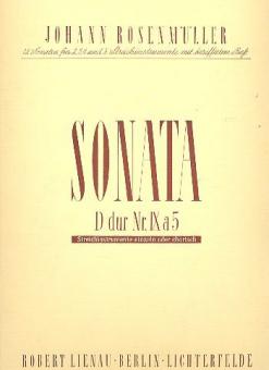 Sonata 9 D major a 5 