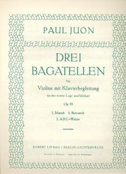 Three Bagatelles op. 19 