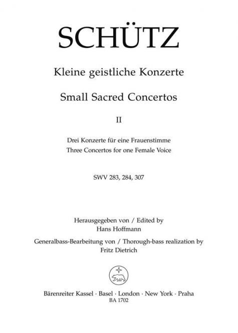 Kleine geistliche Konzerte Heft 2 