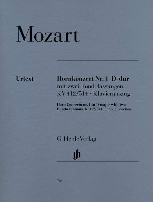 Horn Concerto No. 1 D major K. 412/514 