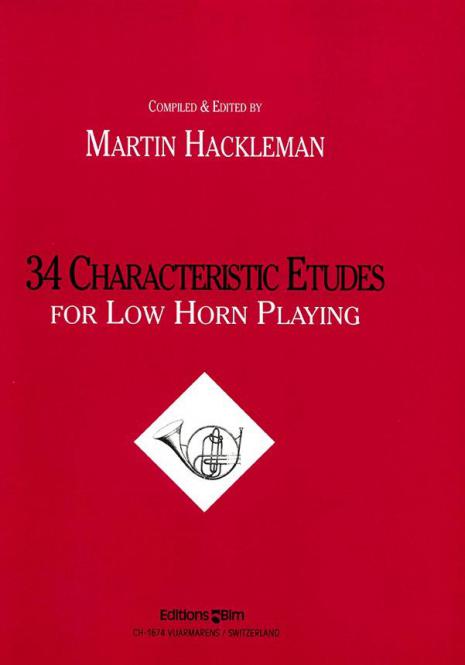34 Characteristic Etudes for Low Horn Playing 
