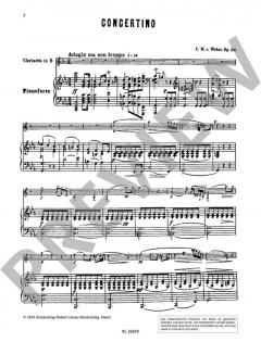 Concertino Es-Dur op. 26 von Carl Maria von Weber 