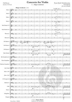 Concerto for Violin and Orchestra von Peter Iljitsch Tschaikowsky 
