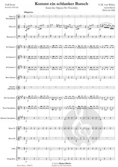 Kommt ein schlanker Bursch gegangen von Carl Maria von Weber (Download) 
