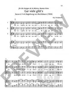 Kanons 2 von Paul Hindemith 
