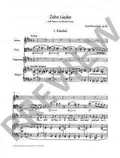 10 Lieder von Kurt Hessenberg 