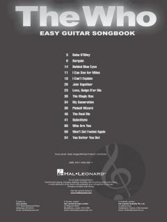 The Who - Easy Guitar Songbook 