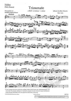 Triosonate c-Moll von Johann Joachim Quantz (Download) 