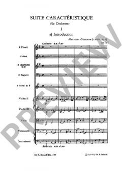Suite Caractéristique op. 9 von Carl Hillmann 