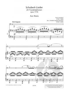 Schubert-Lieder op. 117b Band 1 von Friedrich August Kummer (Download) 