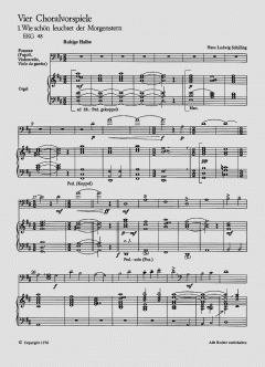 Vier Choralvorspiele von Hans Ludwig Schilling 