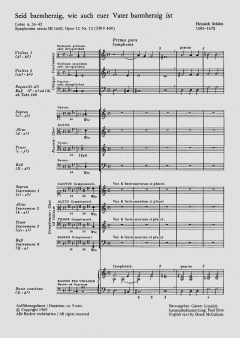 Seid barmherzig, wie auch euer Vater barmherzig ist von Heinrich Schütz (Download) 