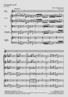 Concerto per Flauto in F-Dur QV5:162 von Johann Joachim Quantz 