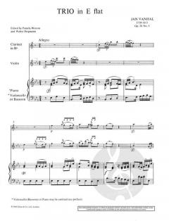 Trio Es-Dur op. 20/5 von Johann Baptist Vanhal (Download) 