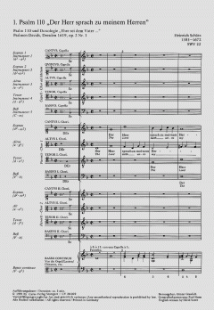 Der Herr sprach zu meinem Herren SWV22 von Heinrich Schütz (Download) 
