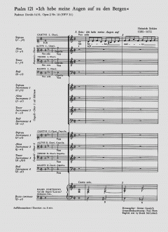 Ich hebe meine Augen auf zu den Bergen (Heinrich Schütz) 