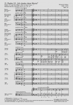 Ich danke dem Herrn von ganzem Herzen SWV34 (Heinrich Schütz) 