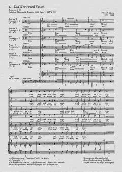 Das Wort ward Fleisch SWV385 von Heinrich Schütz (Download) 