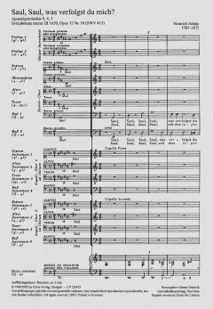 Saul, was verfolgst du mich SWV415 von Heinrich Schütz (Download) 