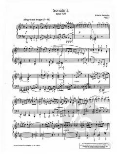 Sonatina op. 100 von Nikolai Kapustin (Download) 
