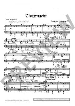 Christnacht op. 85 von Joseph Haas (Download) 